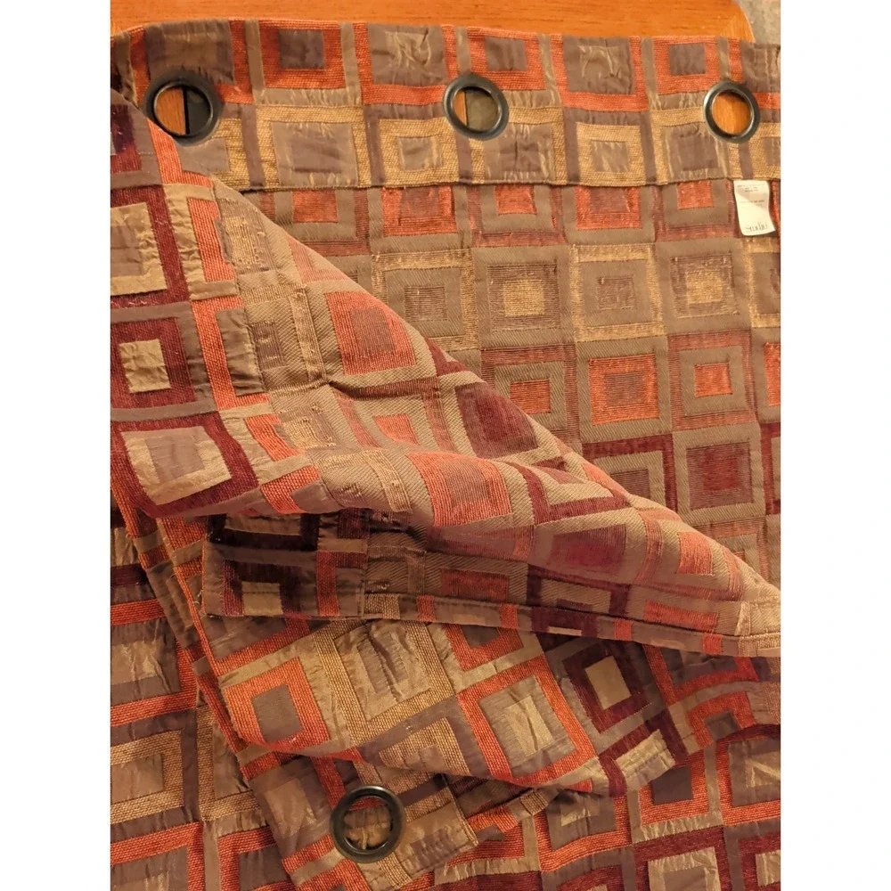 4-Vintage Studio JCP Home Window Curtain Grommet Panels 54''  x 84'' Squares